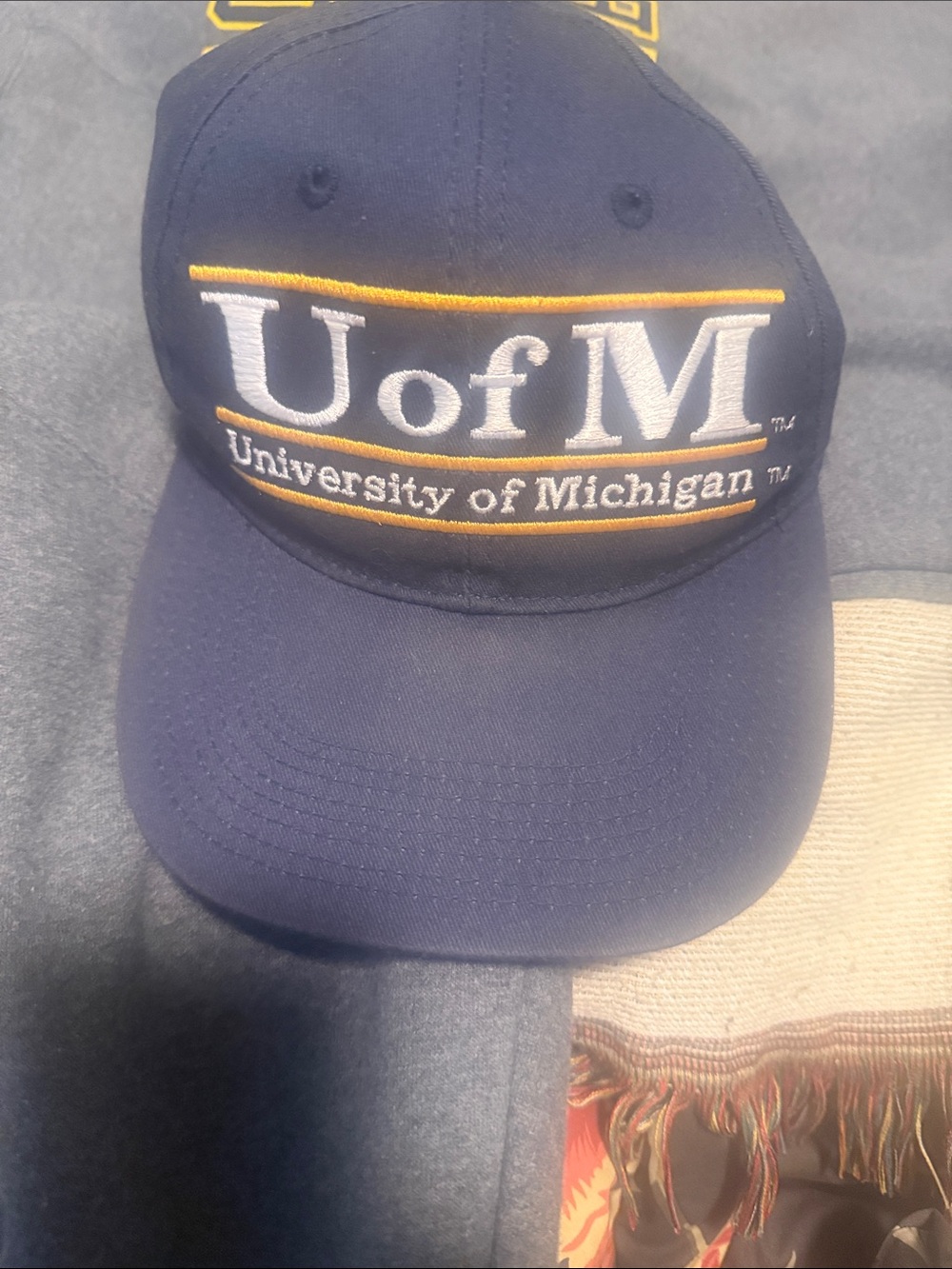 The Game Navy Blue University of Michigan U of M Hat